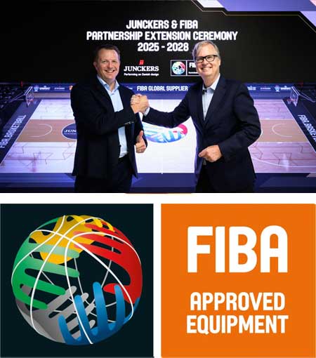 Juncker’s is extremely proud to once again collaborate with FIBA to provide first-class sports flooring systems for international competitionsg, Image courtesy of Junckers