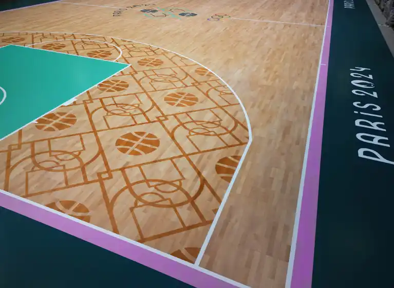 Junckers is providing the basketball courts for the Paris 2024 Olympics